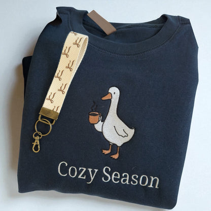 Cozy Season Embroidered Crewneck