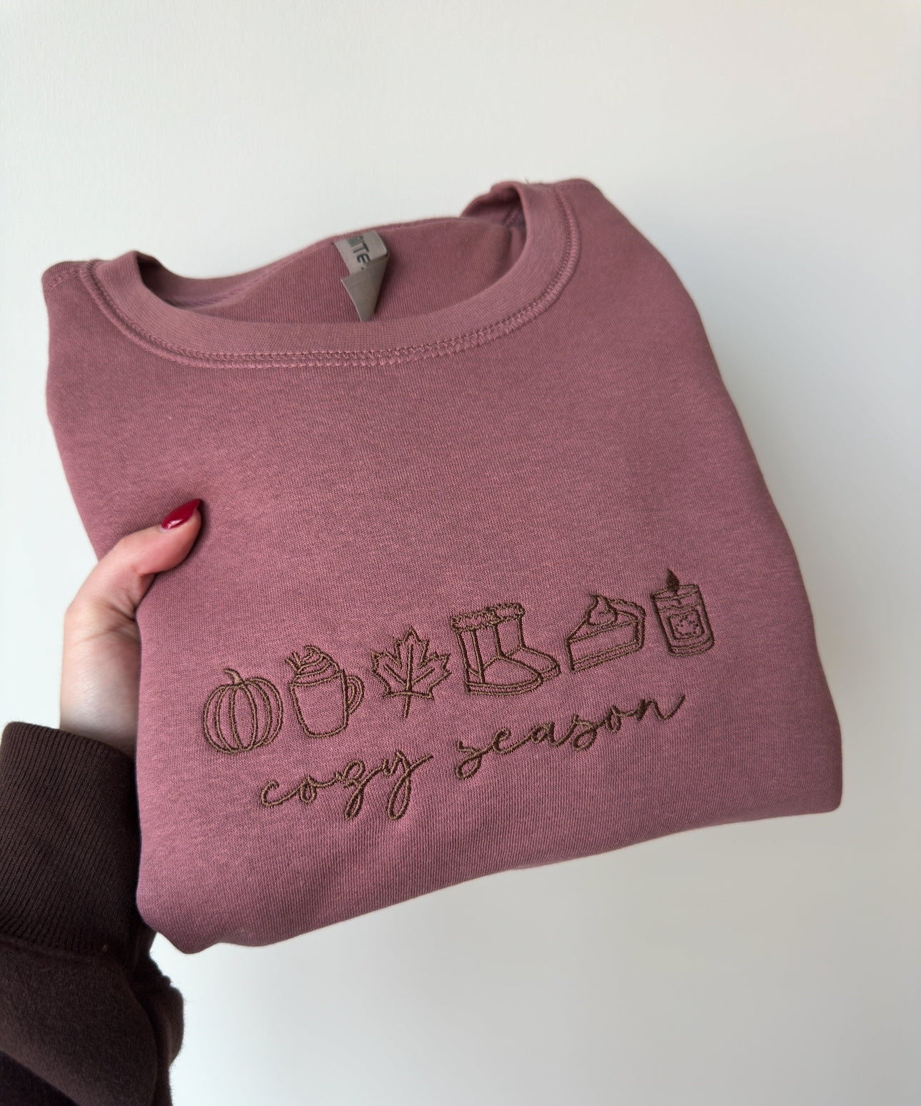 Cozy Season Embroidered Crewneck