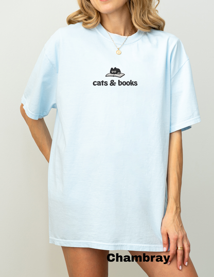 Embroidery Cats and Books