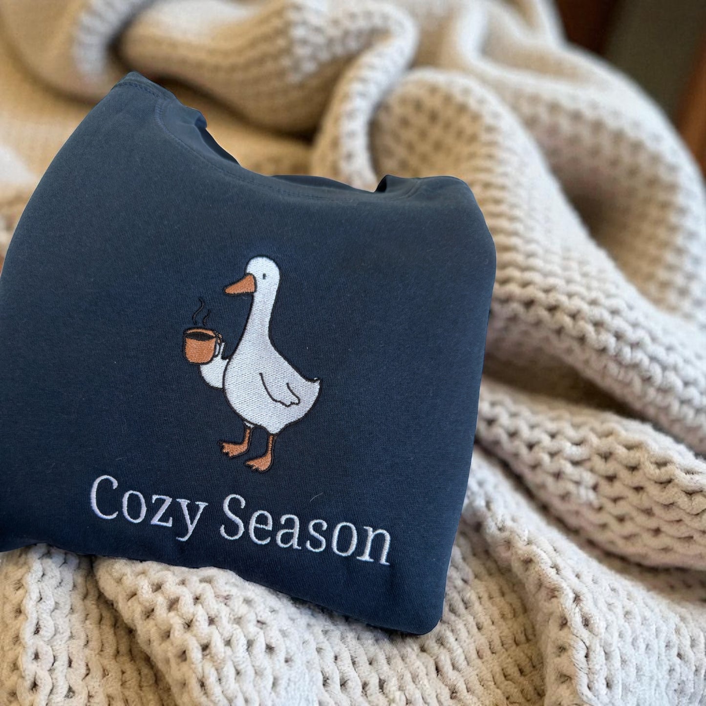 Cozy Season Embroidered Crewneck