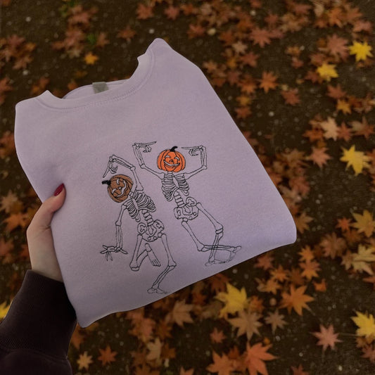 Skeleton Embroidered Crewneck
