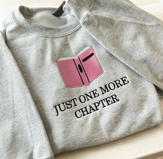 One More Chapter Embroidered