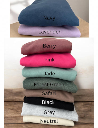 All Booked For Fall Embroidered Crewneck