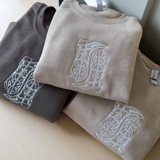 Cowboy Boots Embroidered