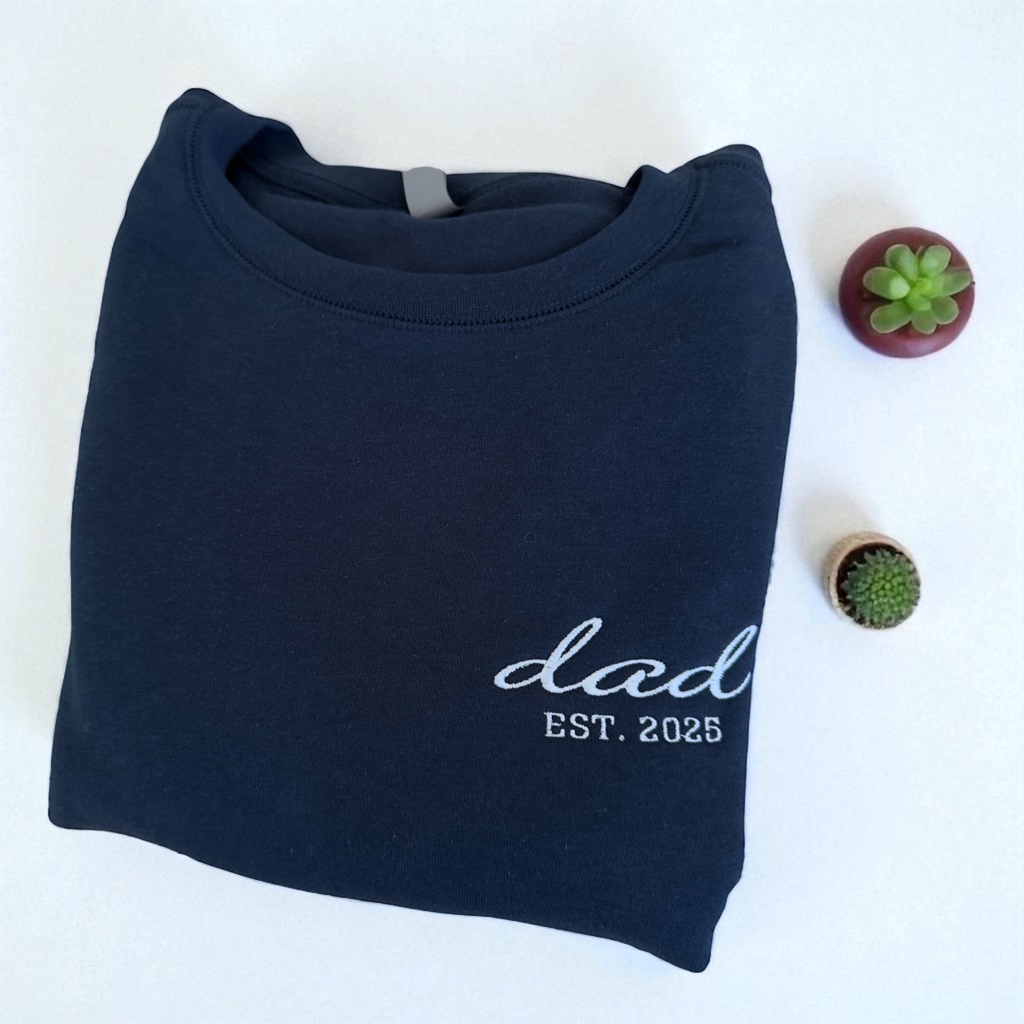 Dad 2025 Embroidered Crewneck