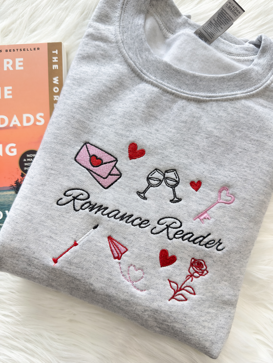 Romance Reader Embroidered